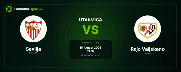 Sevilja – Rajo Valjekano, tip i prognoza za 1. kolo La Lige